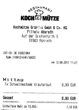 sbut Hffner Kochmtze Restaurant